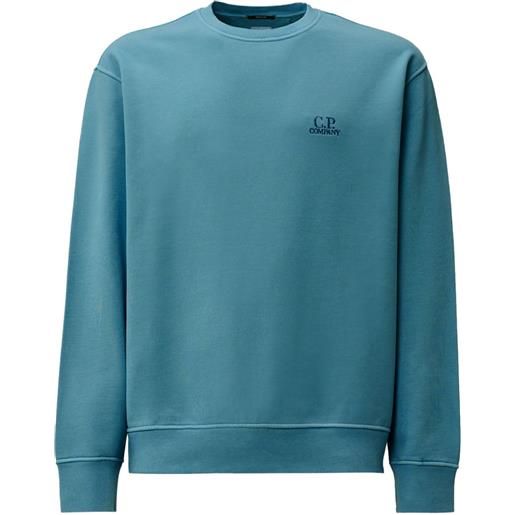 C.P. Company felpa girocollo con ricamo - blu