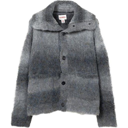 KAMIYA cardigan con collo alla marinara - nero