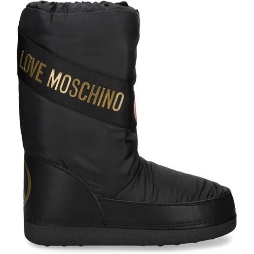 Love Moschino stivali da neve con stampa - nero