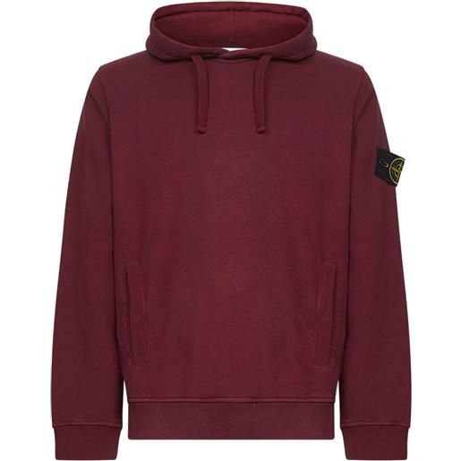 Stone Island felpa con cappuccio e tasca a marsupio - rosso