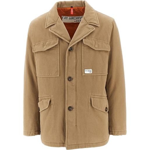 Fay giacca con tasche - marrone