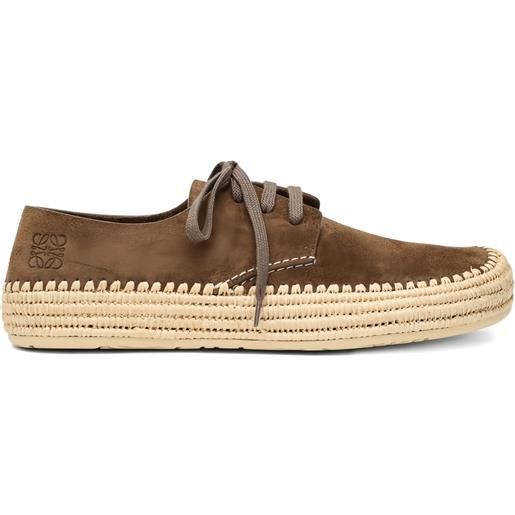 LOEWE espadrillas rio con logo - marrone