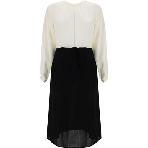 CRIDA abito midi correr - white/black