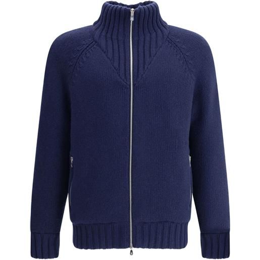 Brunello Cucinelli giacca a collo alto - blu