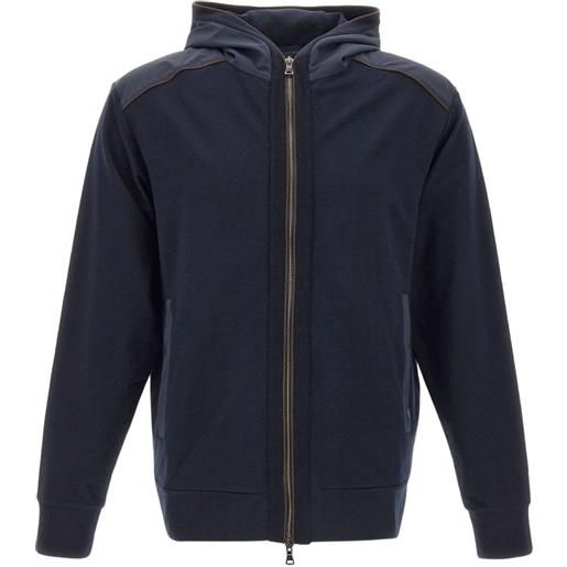 Paul & Shark felpa con cappuccio - blu