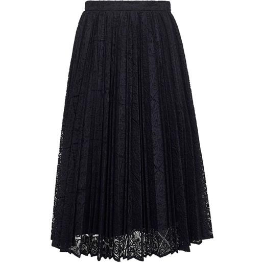 Max Mara gonna midi leandro plissettata - blu