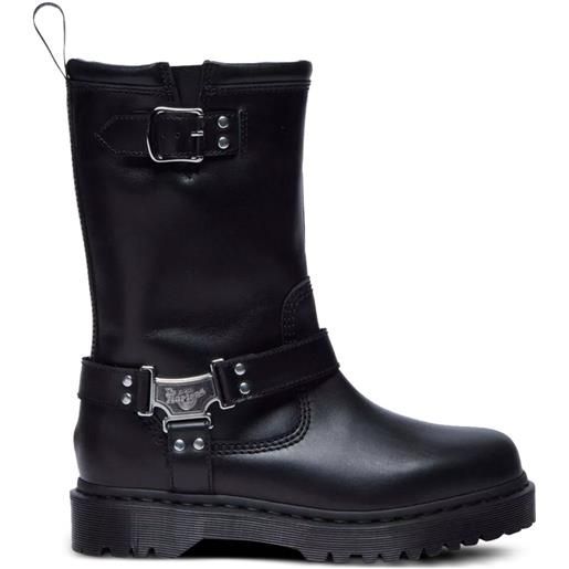 Dr. Martens stivali platform anistone hi con fibbia - nero