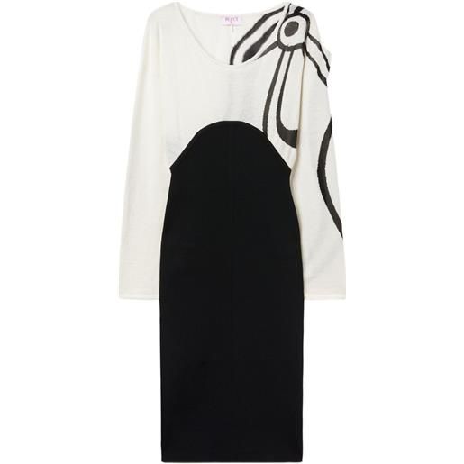 PUCCI abito in maglia con stampa astratta - nero