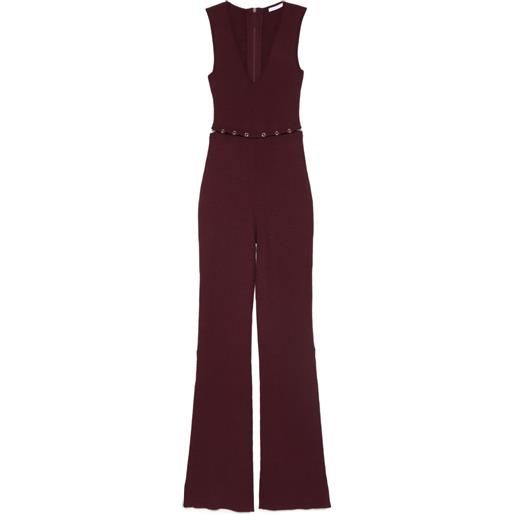 Patrizia Pepe tuta intera in maglia - viola