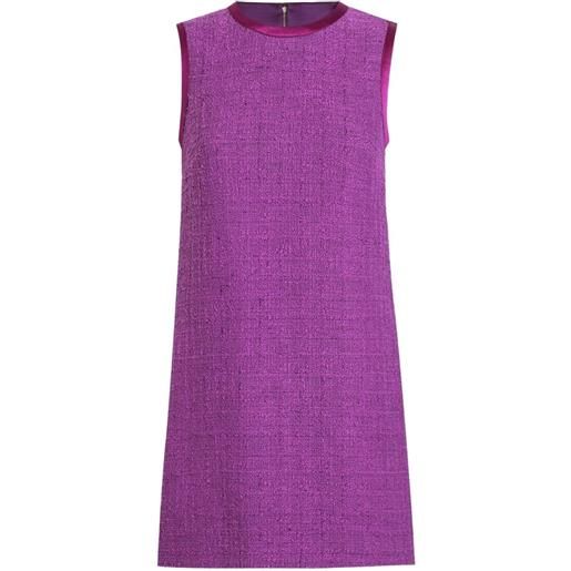 Dolce & Gabbana abito corto dna in tweed - viola