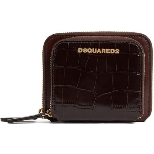 DSQUARED2 portafoglio in pelle - marrone