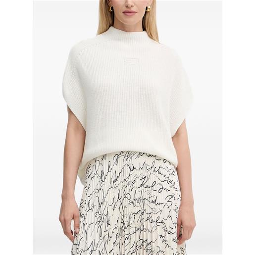 Karl Lagerfeld maglione in cotone - bianco