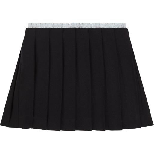 Dolce & Gabbana Kids minigonna plissé - blu