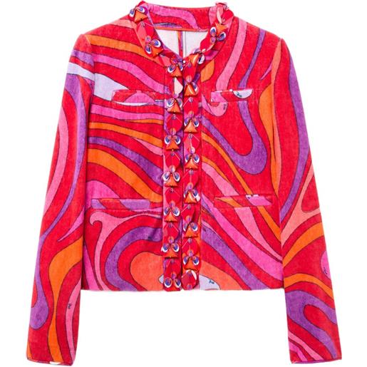 PUCCI giacca con stampa - rosso