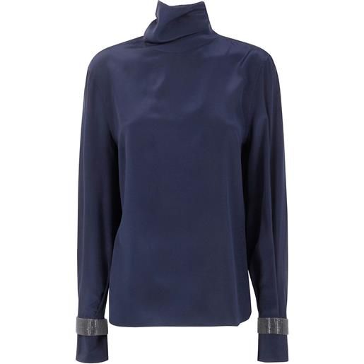Brunello Cucinelli blusa a collo alto