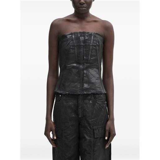Rick Owens DRKSHDW canotta senza spalline - nero