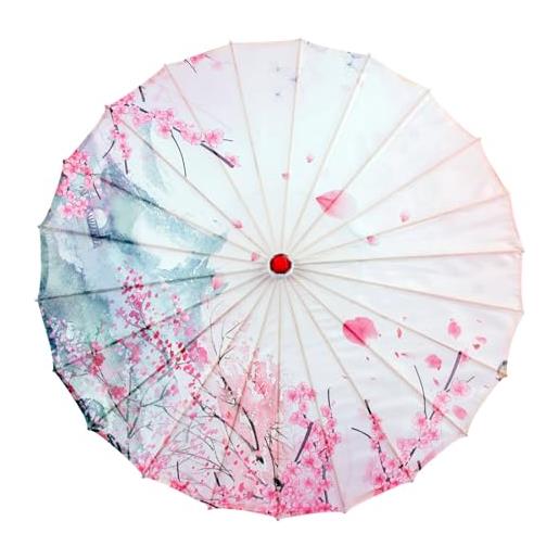 divuukyi ombrelloni orientali eleganti con struttura in bambù, ombrelli di carta oliati per matrimoni e cosplay, giallo