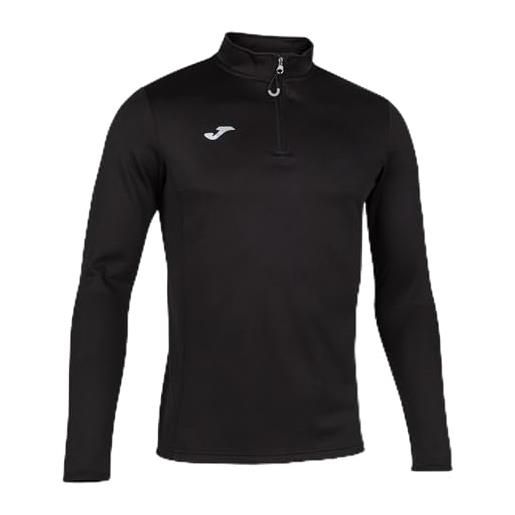 Joma felpa running night, nero, xl uomo