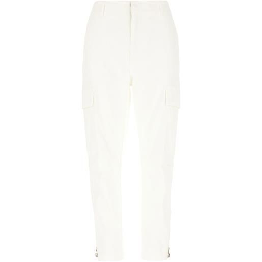 DONDUP jeans dritti con tasche cargo - bianco