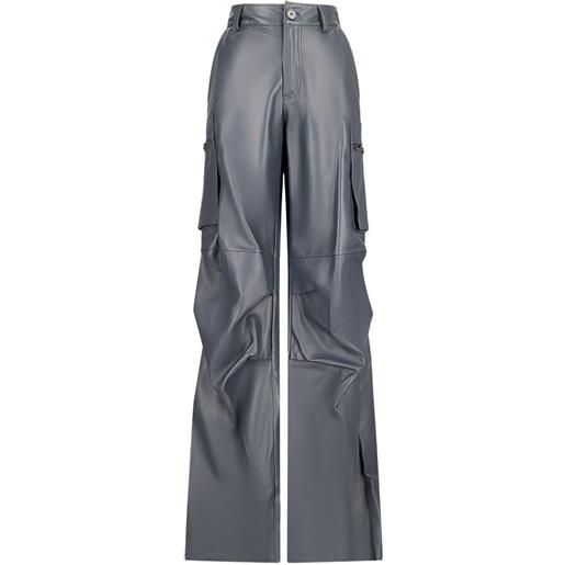 Salvatore Santoro cargo in pelle - grigio