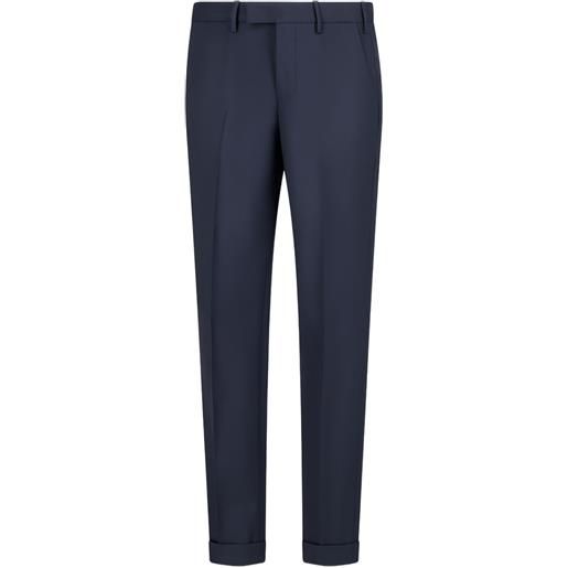 PT Torino pantaloni dritti con risvolti - blu