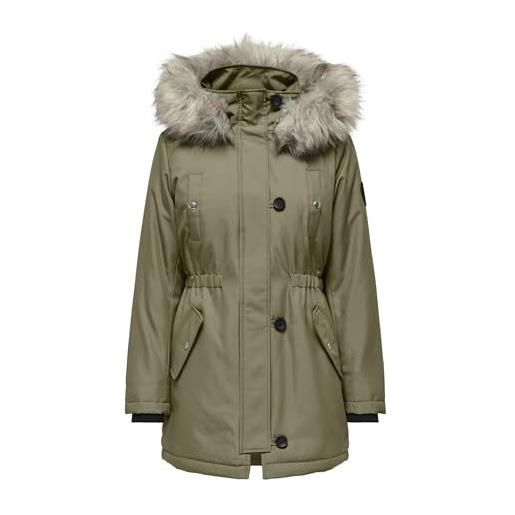 ONLY onliris fur parka invernale cc 2023 otw corto, sirena. Dettagli: pelliccia naturale, s donna