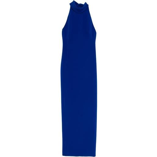 Amsale abito da sera in crêpe - blu