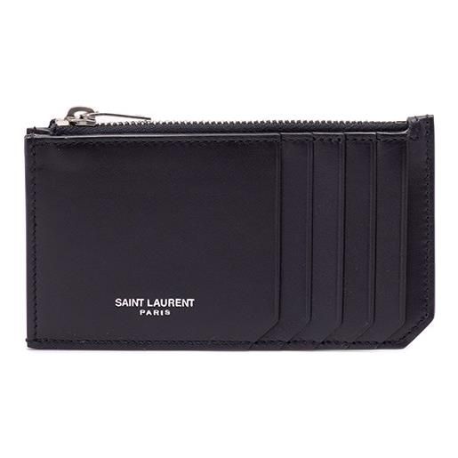Saint Laurent `Saint Laurent paris fragments` zip card case