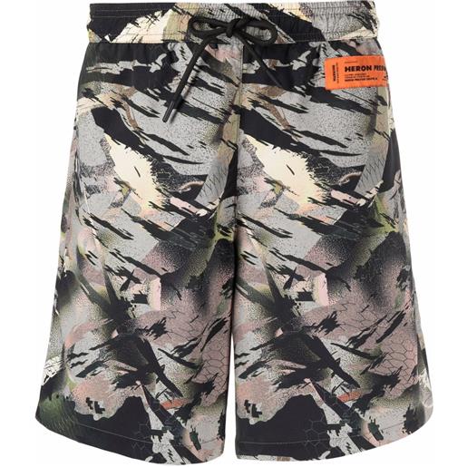 Heron Preston costume da bagno con stampa - verde