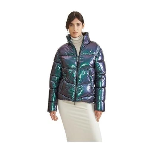 CANADIAN donna giacca giubbotto con cappuccio mingan recy glam g222226wres verde resgrn recycled shiny green