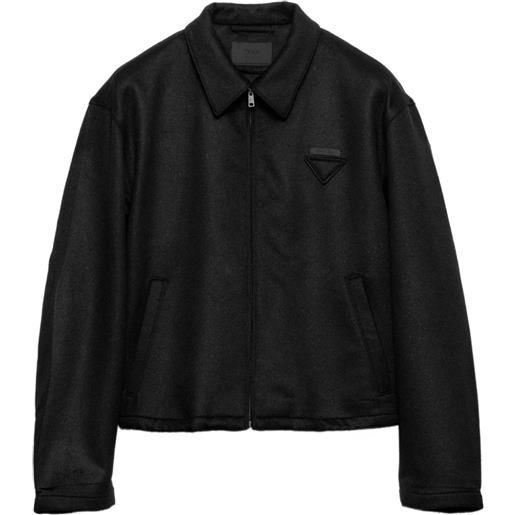 Prada giacca con zip - nero
