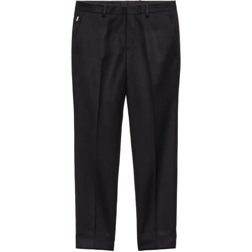 Prada pantaloni con logo - nero