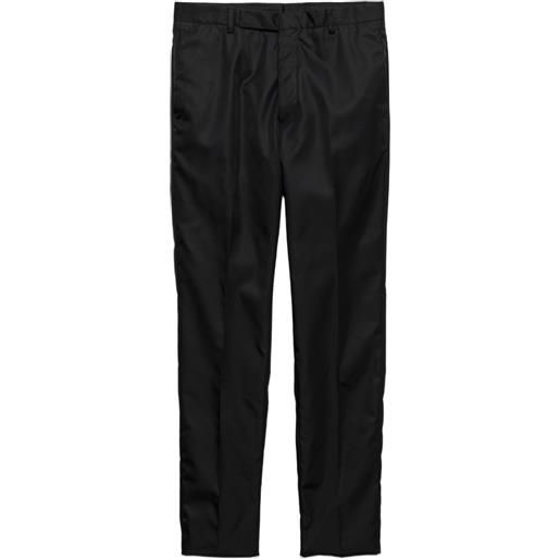 Prada pantaloni con chiusura nascosta - nero