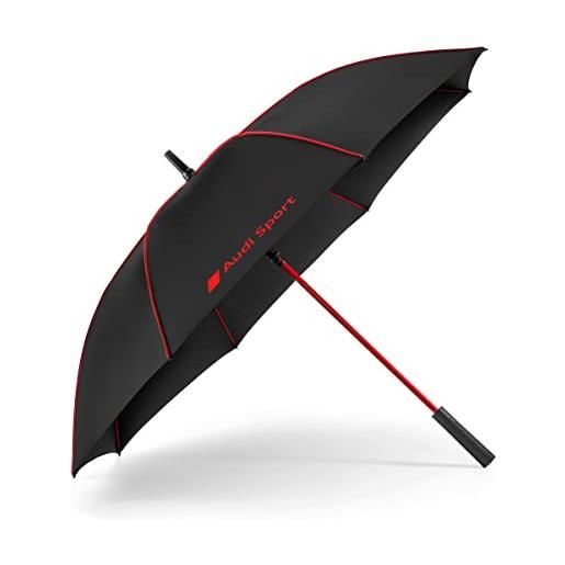 Audi collection audi 3122200200 - ombrello automatico con logo audi sport, nero/rosso, nero, taglia unica