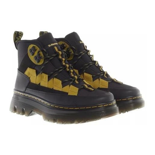 Dr. Martens 31142001, anfibi unisex-adulto, black lapstone black poly rip stop, 39 eu