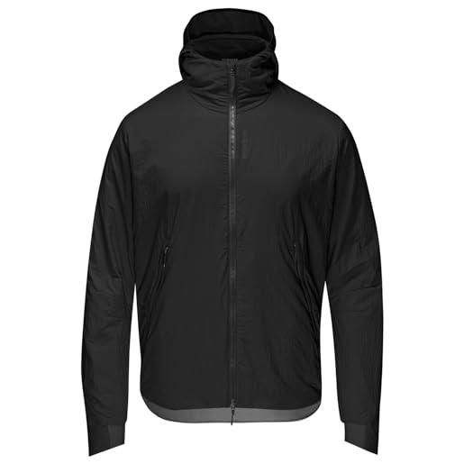 GORE WEAR gorewear concurve windstopper® giacca insulated con cappuccio uomo, black, l