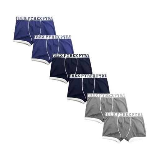 Pyrex boxer bambino cotone elasticizzato pacco da 6pz, art. 25101 assortito 7-8 anni