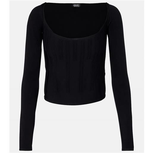 Mugler top in maglia