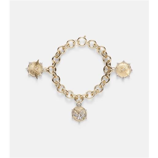 FoundRae bracciale resilience and blossom in oro 18kt con diamanti