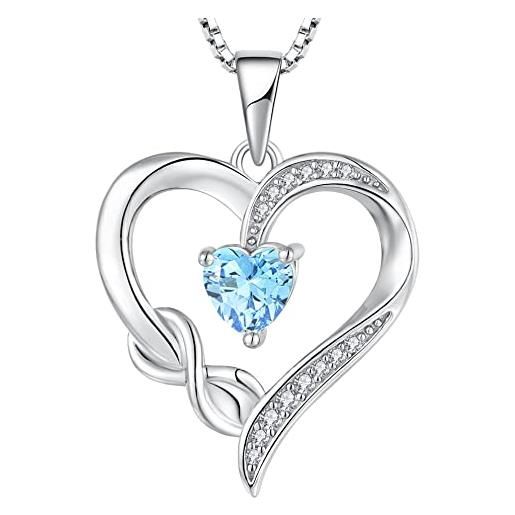 Starchenie Collana Infinito Argento 925 Donne,Ciondolo