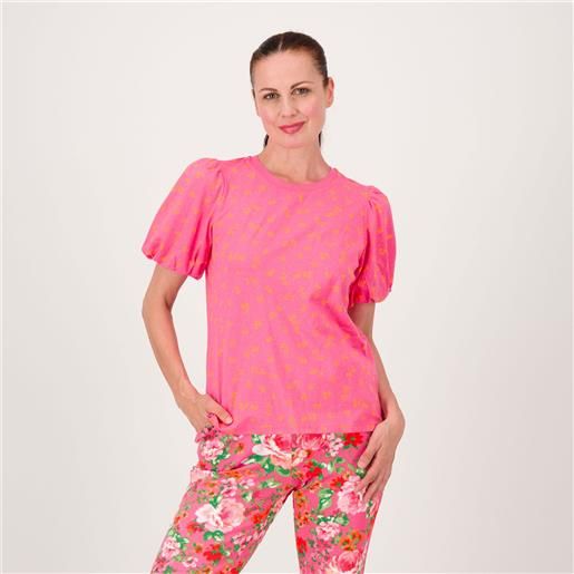 Isaac Mizrahi Live! t-shirt in cotone con fantasia floreale