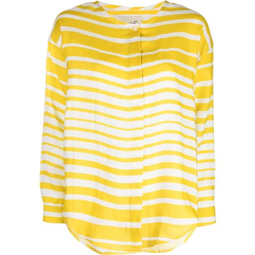 Bambah camicia a righe - giallo