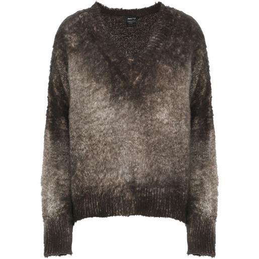 Avant Toi maglione con scollo a v - grigio