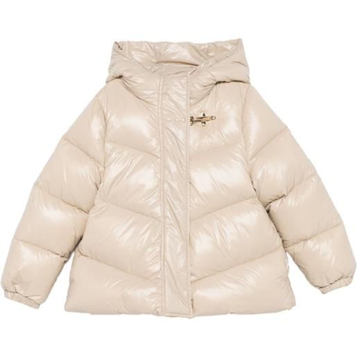 Fay Kids cappotto trapuntato con cappuccio - toni neutri