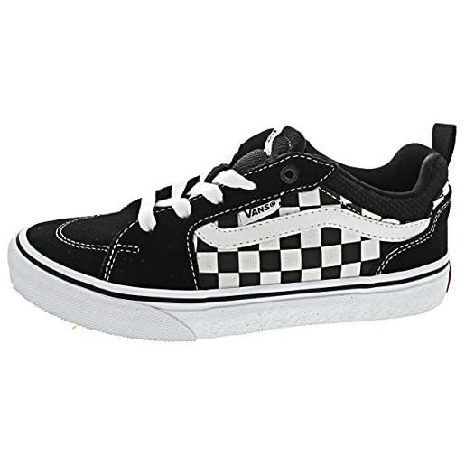 Vans filmore, sneaker a collo alto unisex - bambini e ragazzi, checkerboard black and white, 28 eu