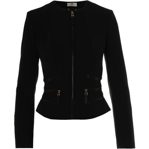 Elisabetta Franchi giacca con zip - nero
