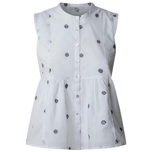 Pepe Jeans elvire camicia, bianco (bianco sporco), s donna