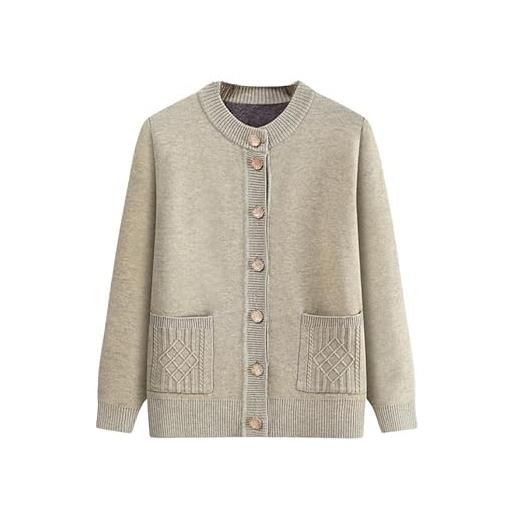 Blusa Donna Elegante Cardigan Donna Lungo In Maglia Giacca