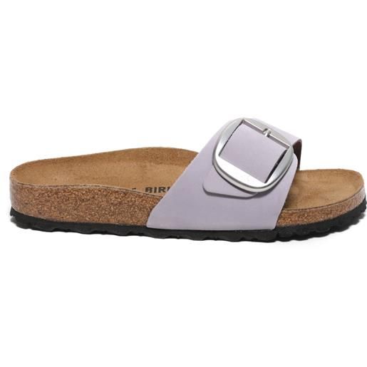 Birkenstock ciabatta madrid big buckle in nabuck viola