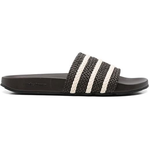 adidas x wales bonner sandali slides - marrone